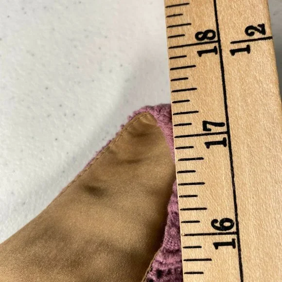 Mauve Dress 10 Purple Crochet Sleeveless Lined - Picture 7 of 9